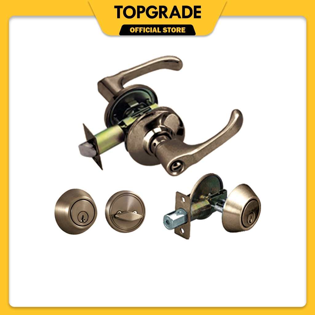 TOPGRADE TLCCL501-AB Combo Lockset (TLTL230AB+TLDB301AB) | Shopee ...