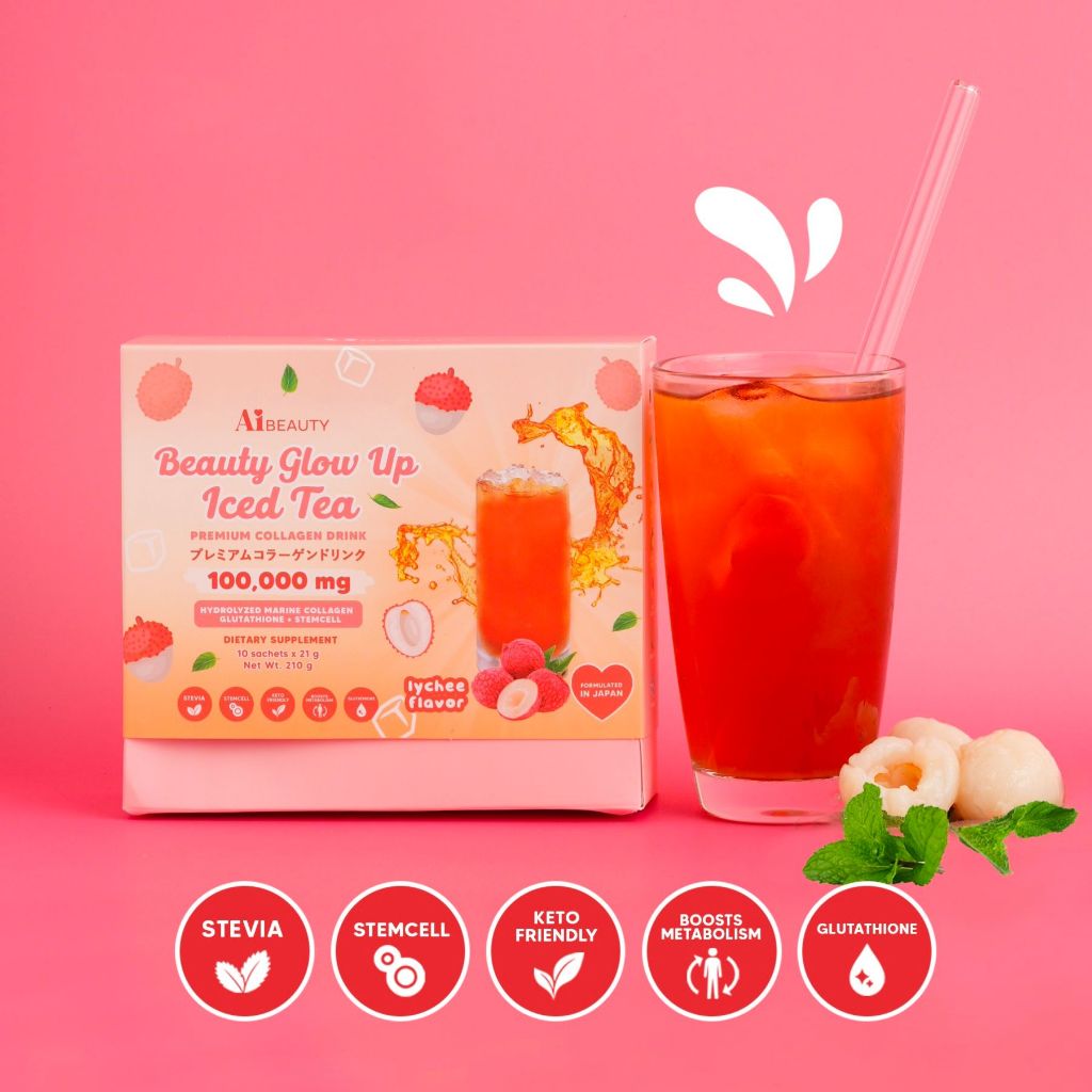 Ai Beauty Glow Up Iced Tea by Ivana Alawi Collagen Drink Japan Lemona ...