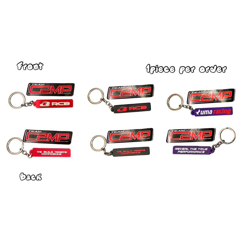 RCB Racingboy Rubber Key Chain Key Holder SOLD PER PIECE | Shopee ...