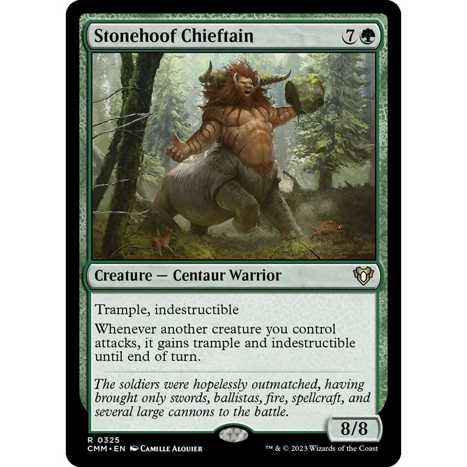 Stonehoof Chieftain - Creature - Near Mint - Non-Foil - CMM - Green ...