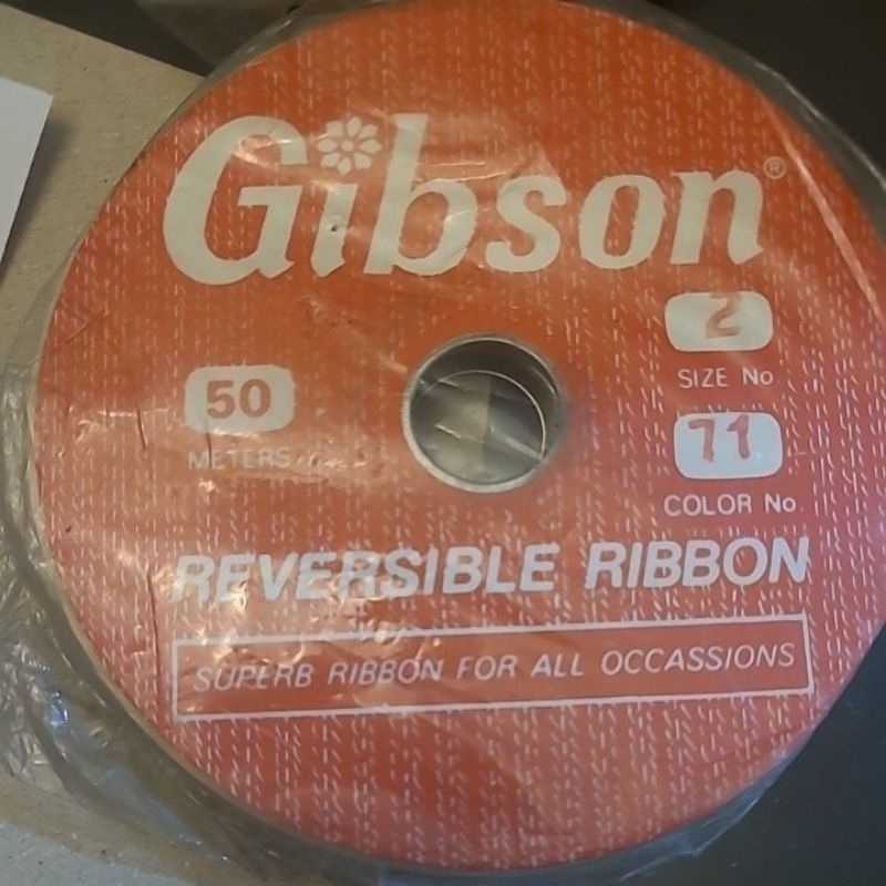 50 mtrs GIBSON REVERSIBLE BOW RIBBON | Shopee Philippines