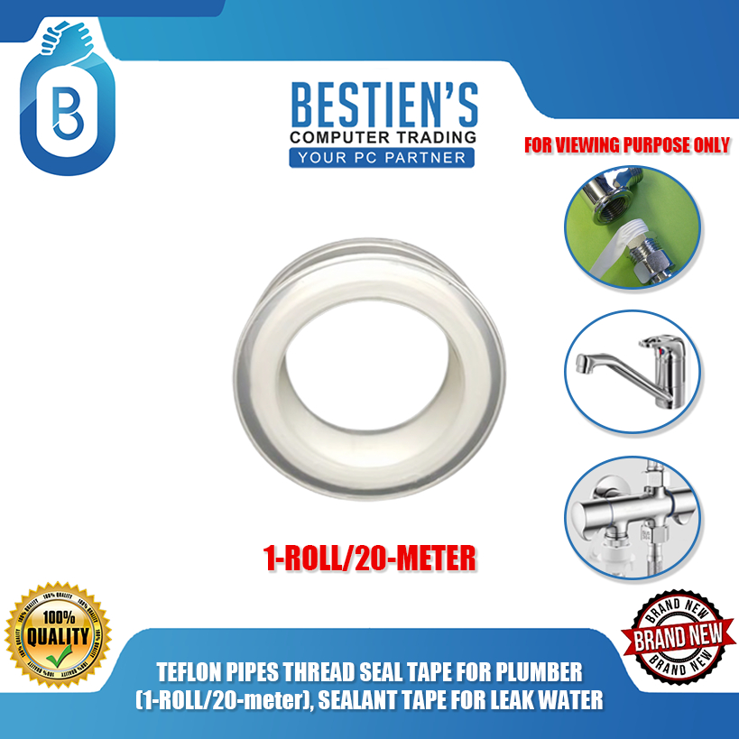 TEFLON PIPES THREAD SEAL TAPE FOR PLUMBER (1ROLL/20meter), SEALANT
