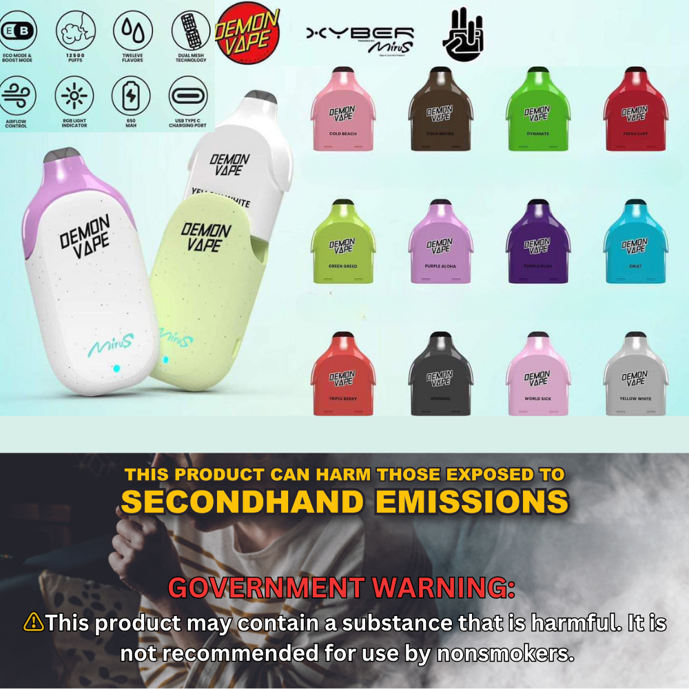 DemonVape Xyber Mirus 12500 Pre-Filled Pod | Shopee Philippines
