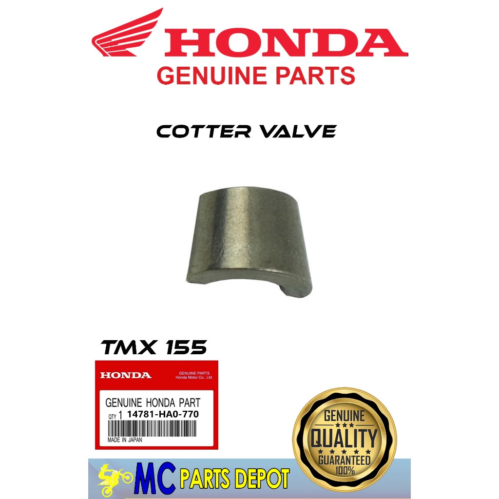 HONDA GENUINE COTTER VALVE FOR TMX 155 ( 14781-HA0-770 ) | Shopee ...