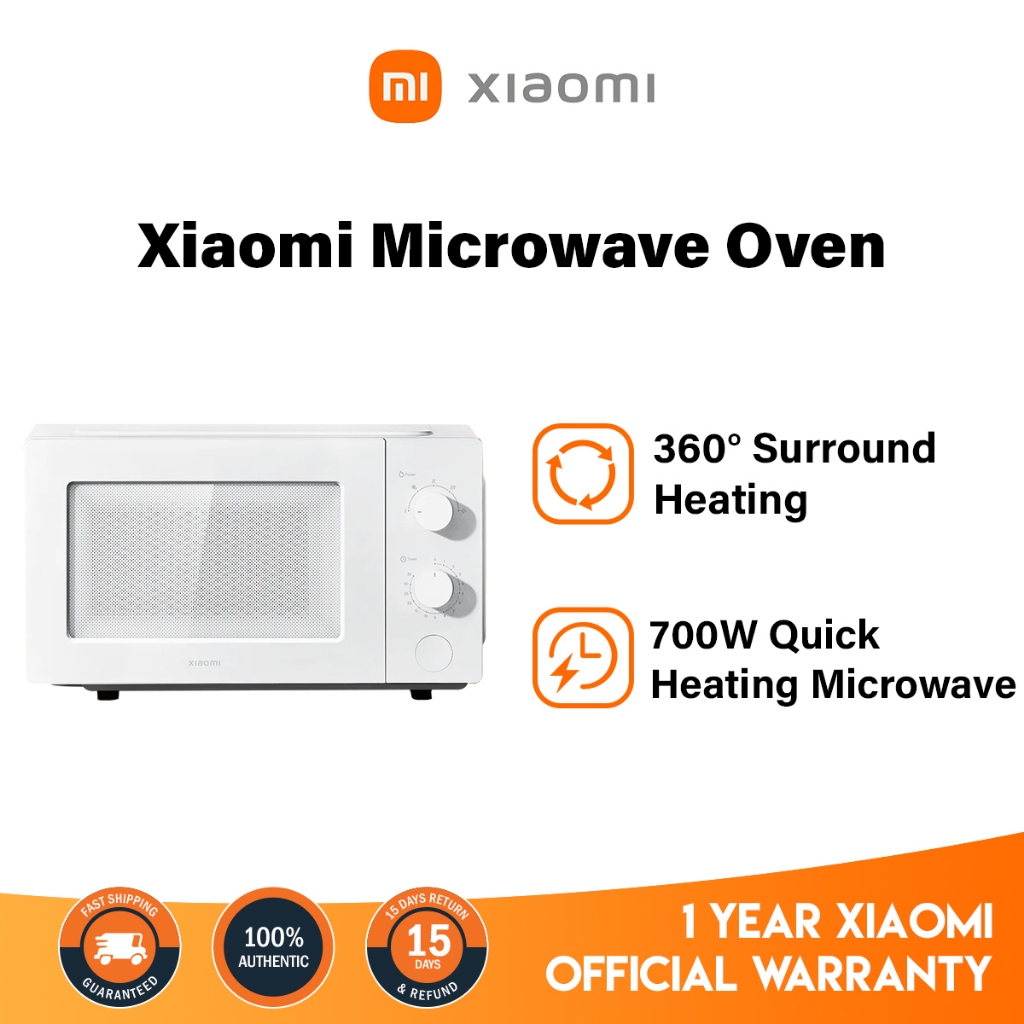 Xiaomi Microwave Oven EU 20L Capacity 360° Surround Heating 700W High