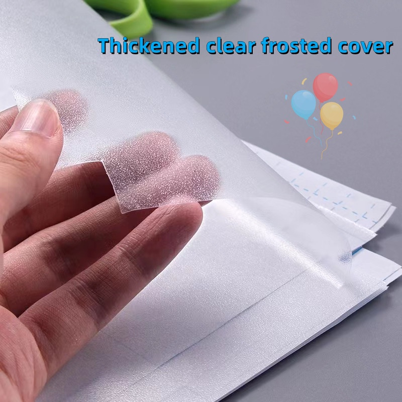 Oumi 10 Sheets Book Covers Transparent Self-adhesive Wrapper Protective ...