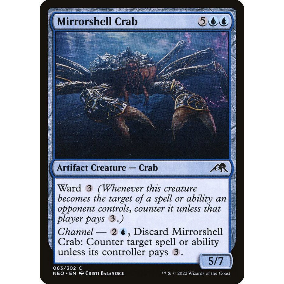 Mirrorshell Crab - Kamigawa: Neon Dynasty (NEO) MTG Card | Shopee ...