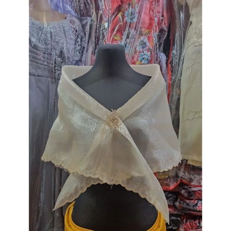 filipiniana alampay with brooch | Shopee Philippines