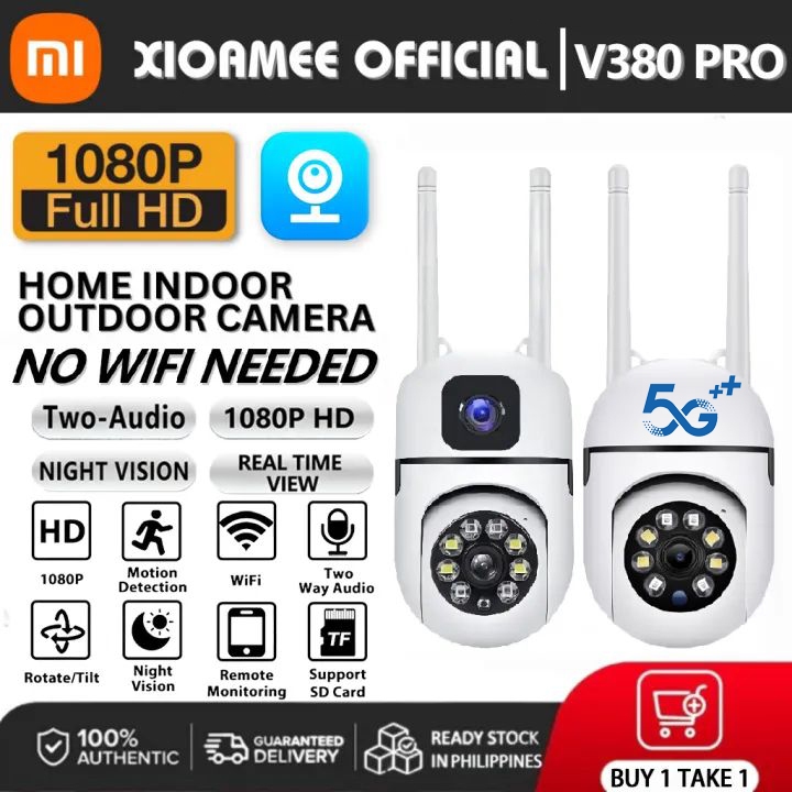 V380 Dual-lens CCTV Camera NO WIFI Needed BUY 1 TAKE 1 1080P 5G HD Home ...