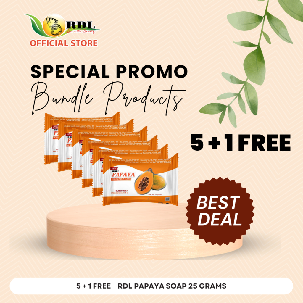 RDL Papaya Soap 25g (Buy 5 + Get 1 Free) | Shopee Philippines