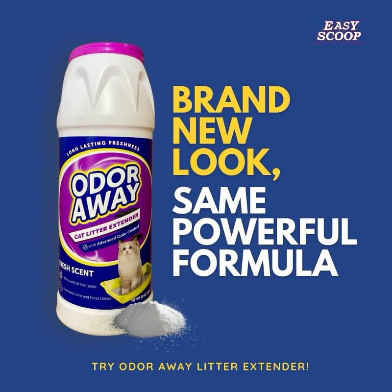 Easy Scoop Odor Away Cat Litter Extender Deodorizer 570g