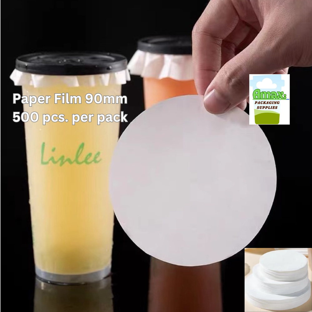 500pcs/per pack Leak proof paper film 90mm for the cups of fruit tea ...