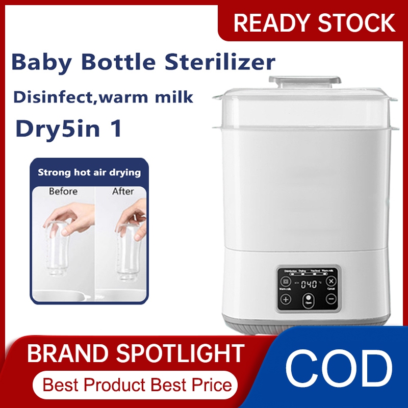 Baby Bottle Steriliser with Drying 5-in-1 Bottle Heater