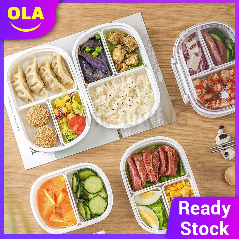 Removable Lunch Box Bento Box Detachable Compartment Microwave Safe ...