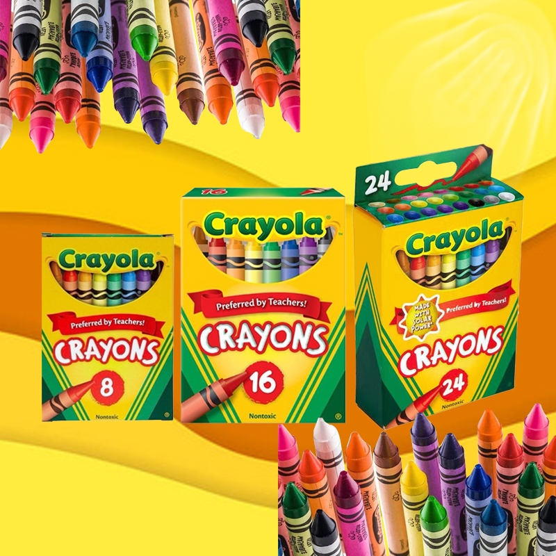 crayola crayons Crayons & Pastels Set of 8, 12,16 or 24 Colors LB-01-06 ...