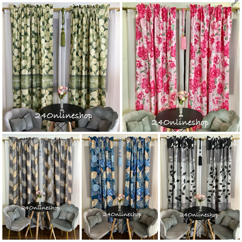 Canadian Non Ring Curtain - 60x85 sold per pc | Shopee Philippines