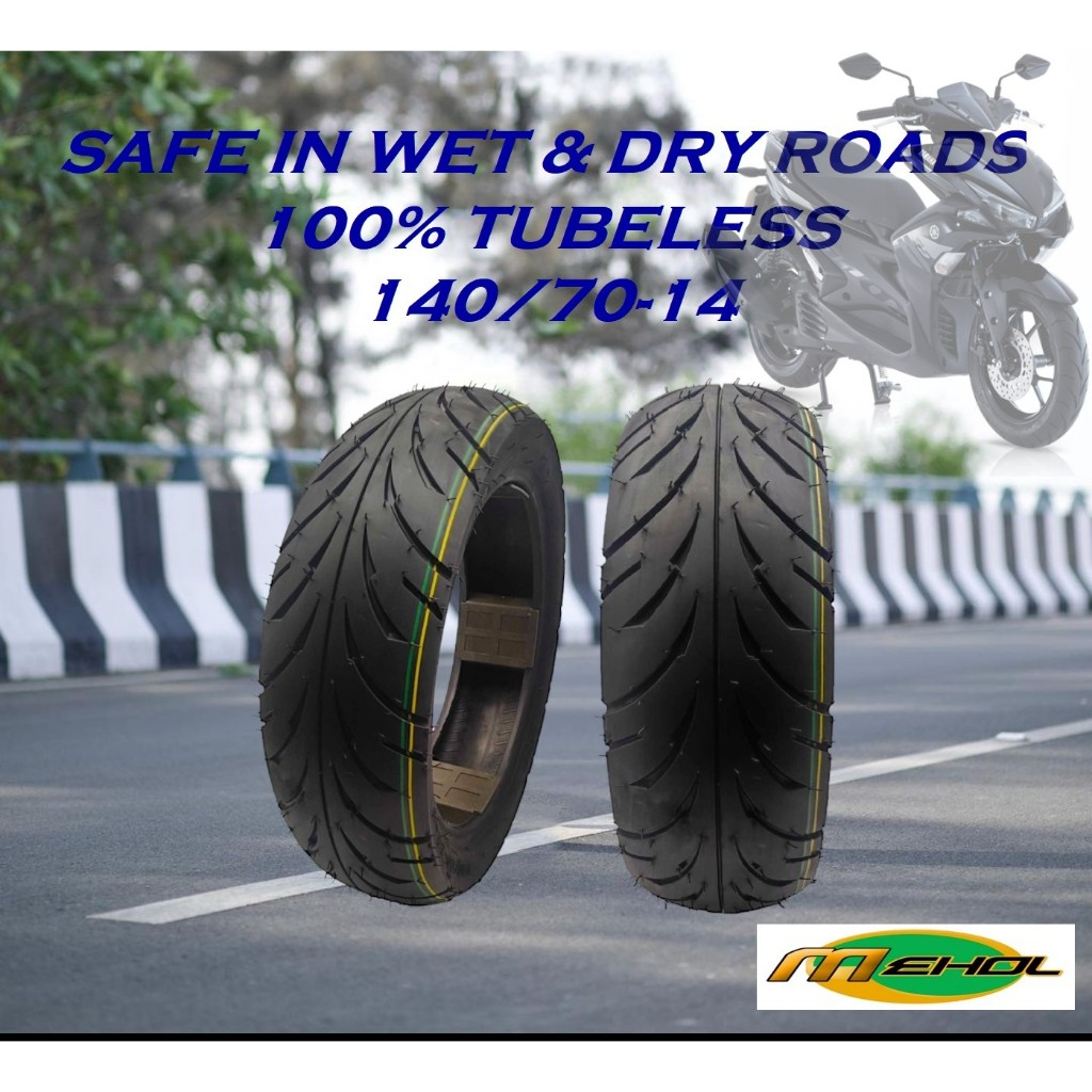 FREE SELANT!!! 140/70-14 TUBELESS TIRE MEHOL for Yamaha Aerox155 ...
