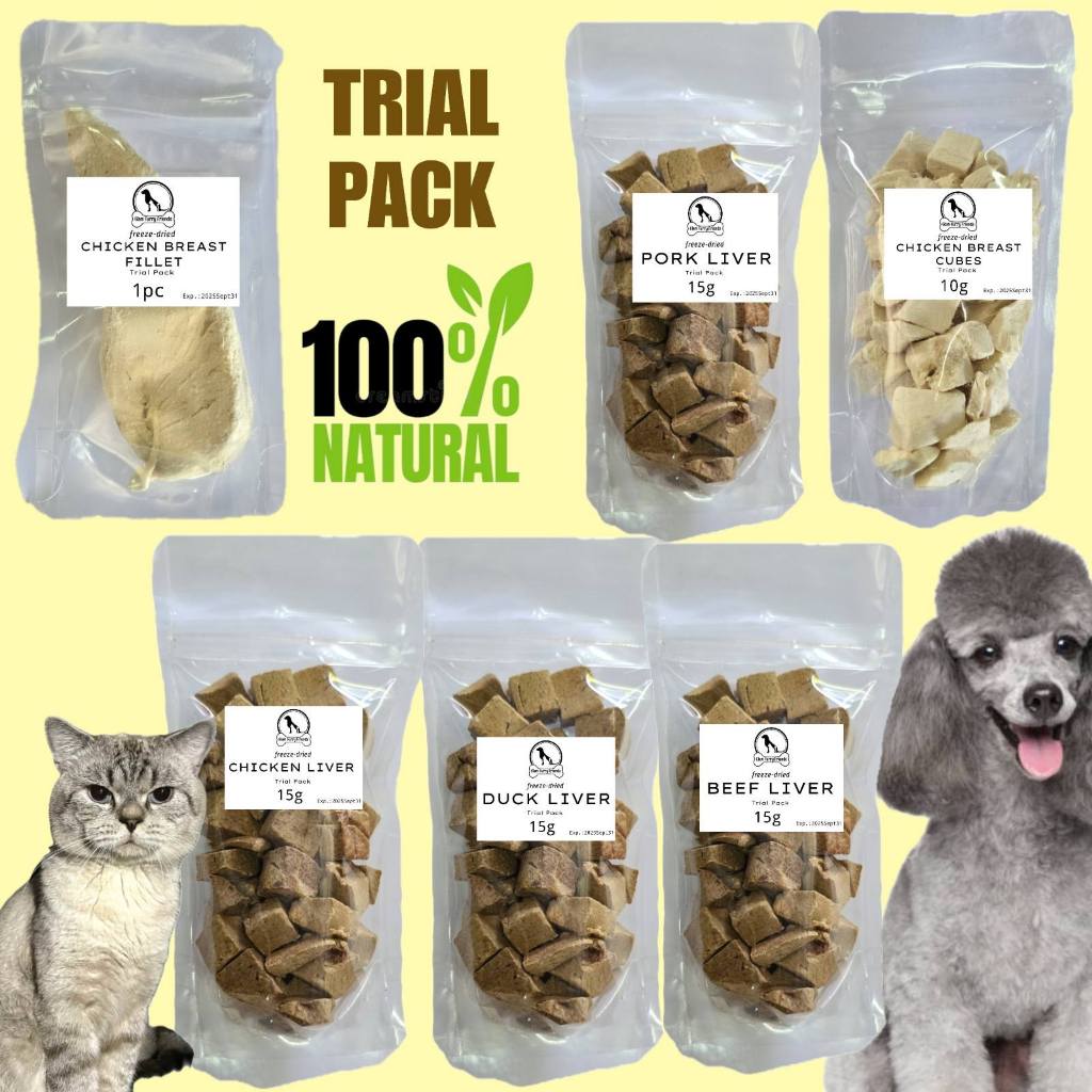 Trial Feeze dried chicken breast beef pork duck liver salmon meat ...