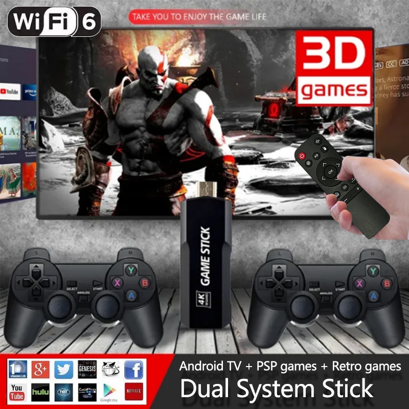 2025 New Xiaomi PSP Game Console 4K Classic Tv game stick For TV