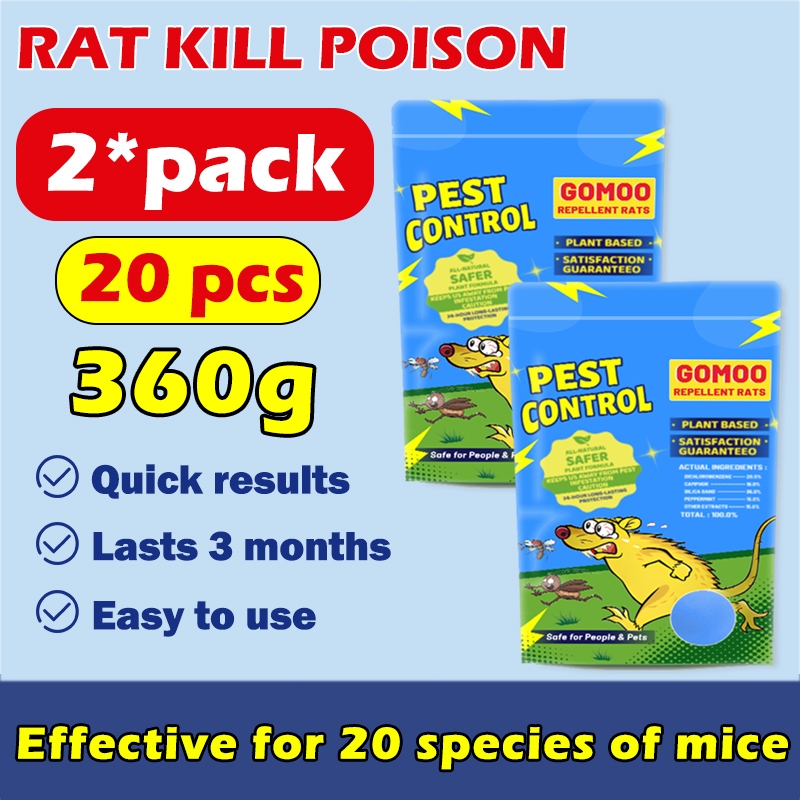50PCS Rat Poison Killer Rat Repellant For Home Mothballs For Rats Repel
