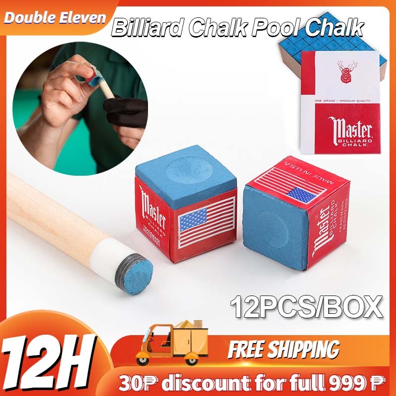 Premium Billiard Cue Chalk Cube - No-Slip, Low-Residue, With Storage Box, 1-Pack Green Professional Pool Chalk
