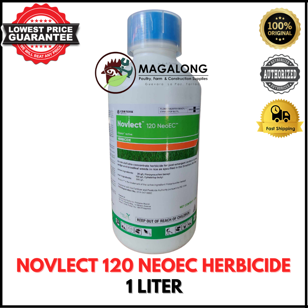 NOVLECT 120 NEOEC HEBRICIDE - 500 ML, 1 LITER | Shopee Philippines