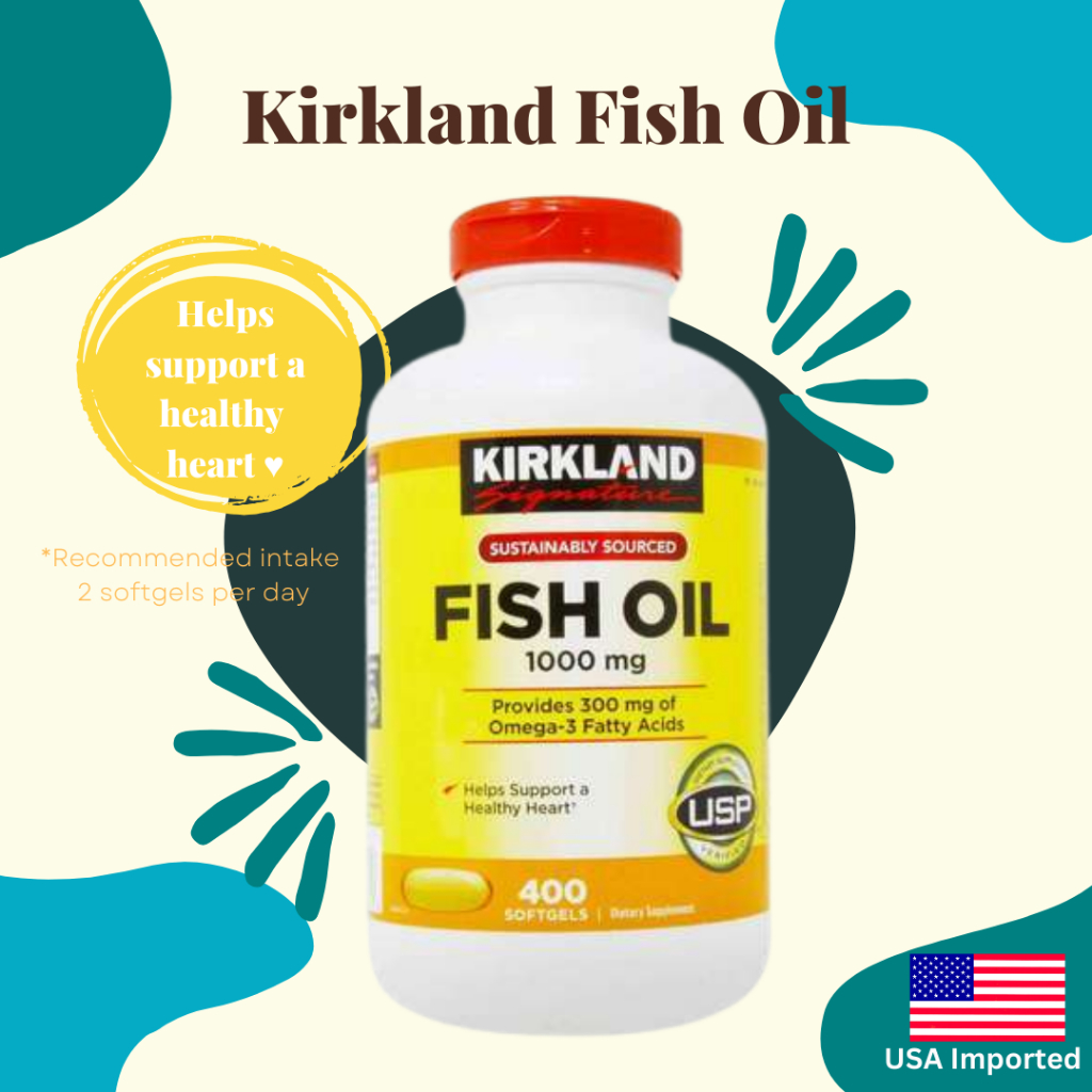 Kirkland Signature Fish Oil 1000 mg., 400 Softgels (Exp July 2026) Shopee Philippines