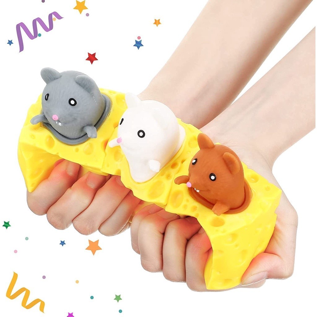 Timi Stress relief toys cheese mouse toys fun squeeze cup toys children ...