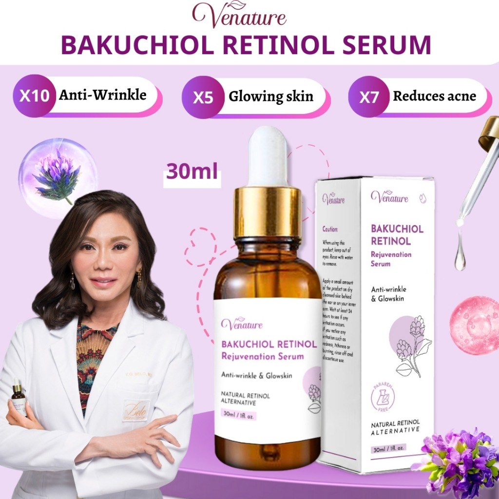 Venature bakuchiol retinol serum anti aging original whitening ...