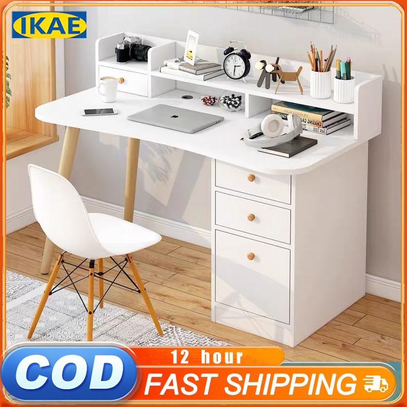IKAE 120cm Study Table with Drawer Computer Table Office table Desk for ...