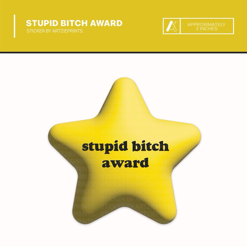 Star Award Sticker | Matte Laminated Waterproof | For : Laptop ...