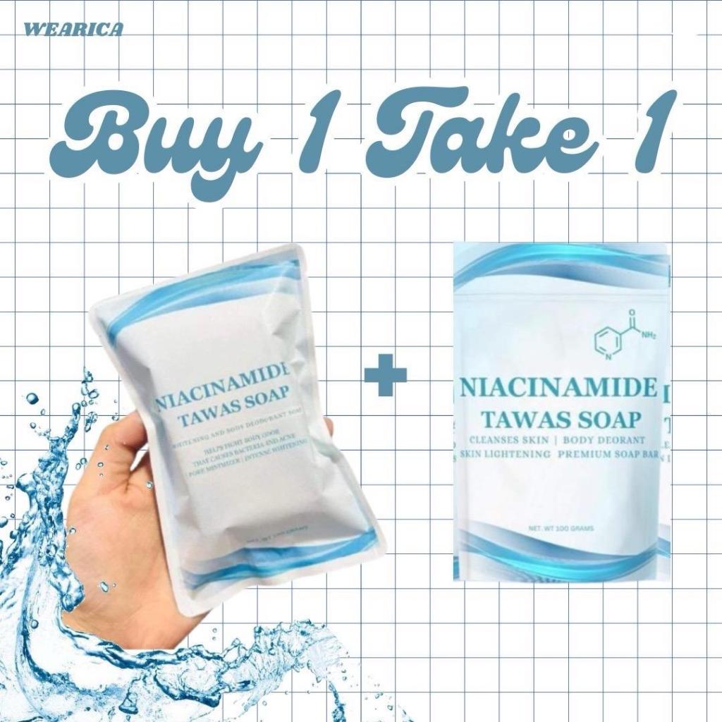 BUY 1 TAKE 1 Niacinamide Tawas Soap Cleanses Skin Body Deodorant Skin ...