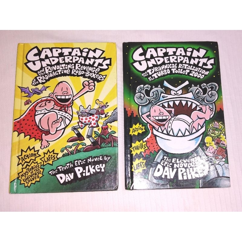 CAPTAIN UNDERPANTS, The Tenth and Eleventh Epic Novel by Dav Pilkey ...