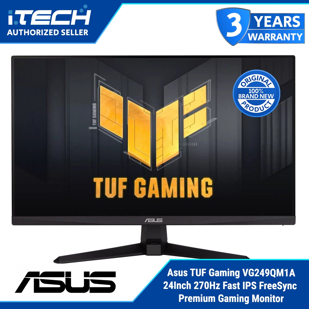 Asus TUF Gaming VG249QM1A 24 Fast IPS FreeSync Premium Gaming Monitor ...