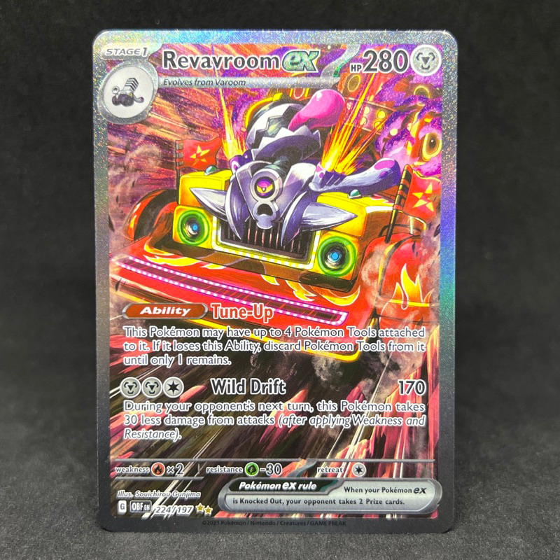 Pokemon TCG Revavroom ex Special Illustration Rare 224/197 2023 Scarlet ...