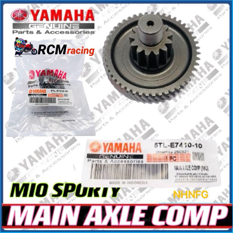 GENUINE Gear YAMAHA Set FOR MIO 115/SPORTY /SOUL CARB DRIVE AXLE GEAR ...