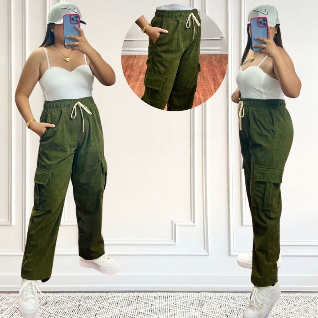 CORDUROY CARGO PANTS FOR MEN AND WOMEN UNISEX BEST FIT SMALL 2XL BY LUCY Shopee Philippines