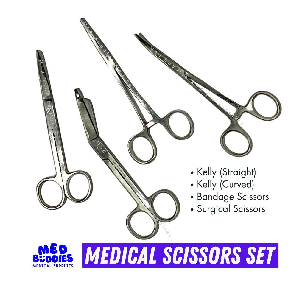 [1 SET] Lister Bandage | Surgical Scissors | Kelly Forceps (S/C ...