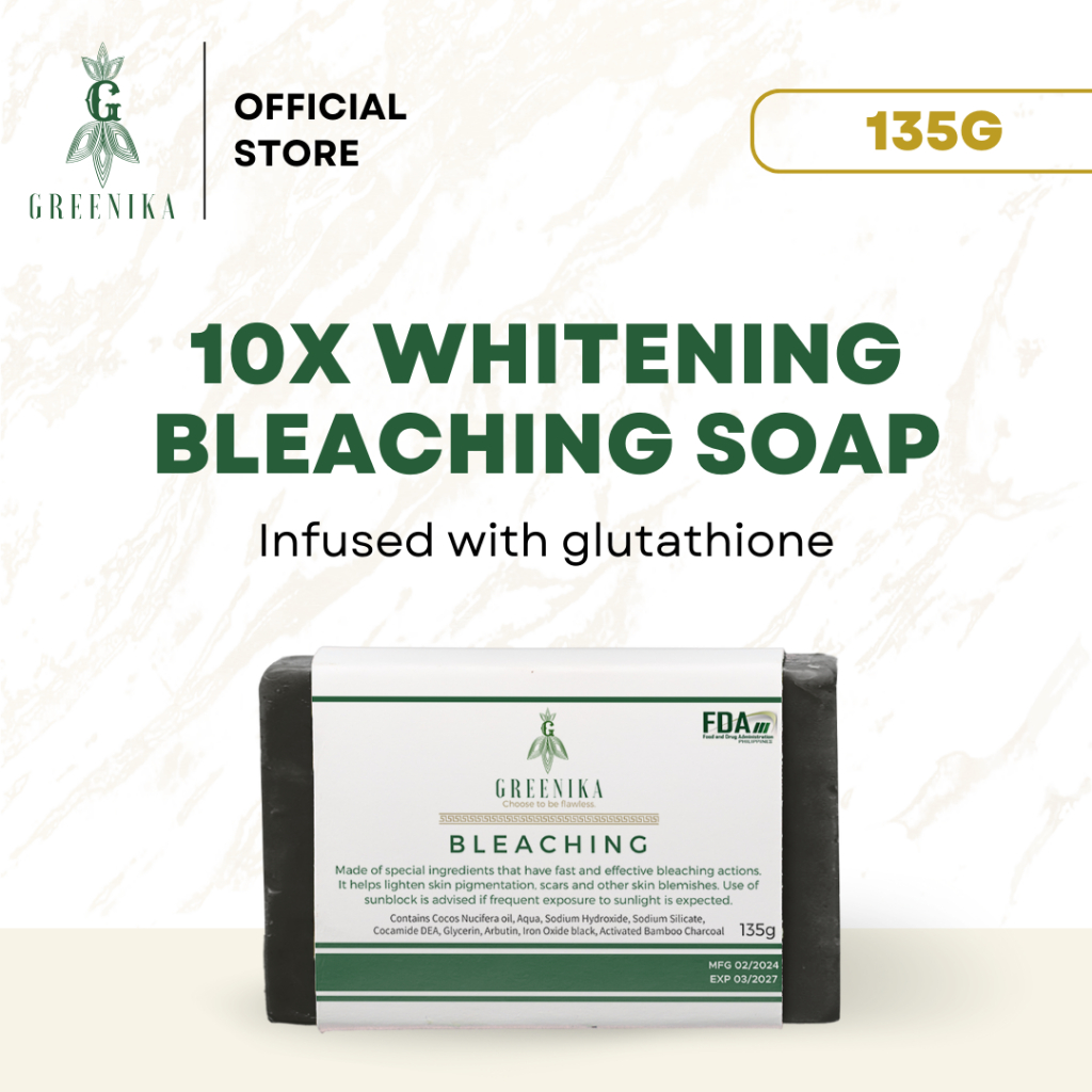 [ 10x Whitening Bleaching Soap ] Greenika 10x Whitening Bleaching Soap