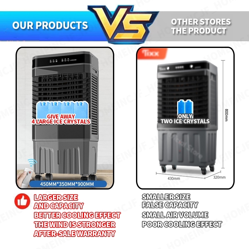 Air Cooler Fan With Ice 55L 50L 40L Air Conditioner Fan For Home Office
