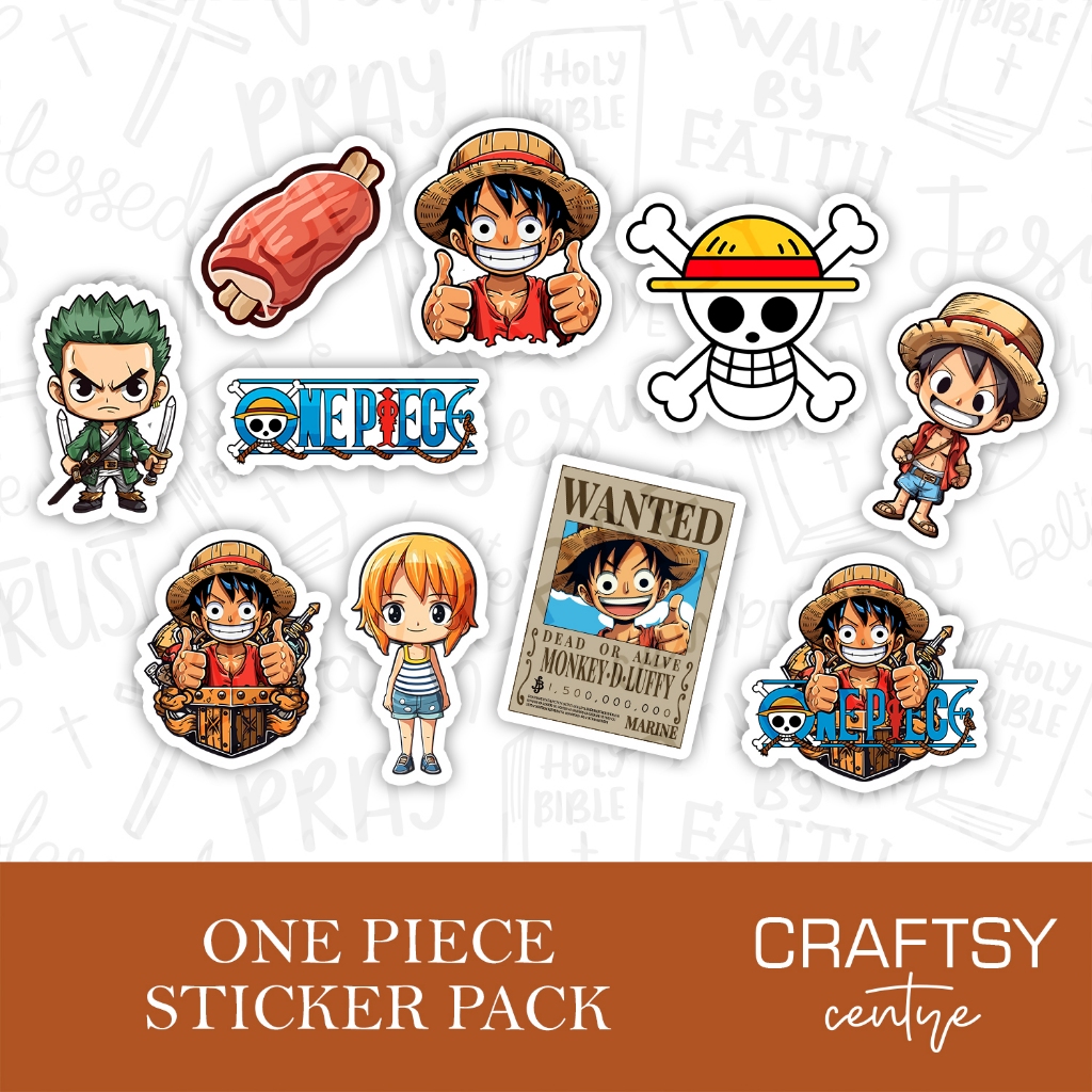 One Piece Sticker Pack | Craftsy Centre | Shopee Philippines