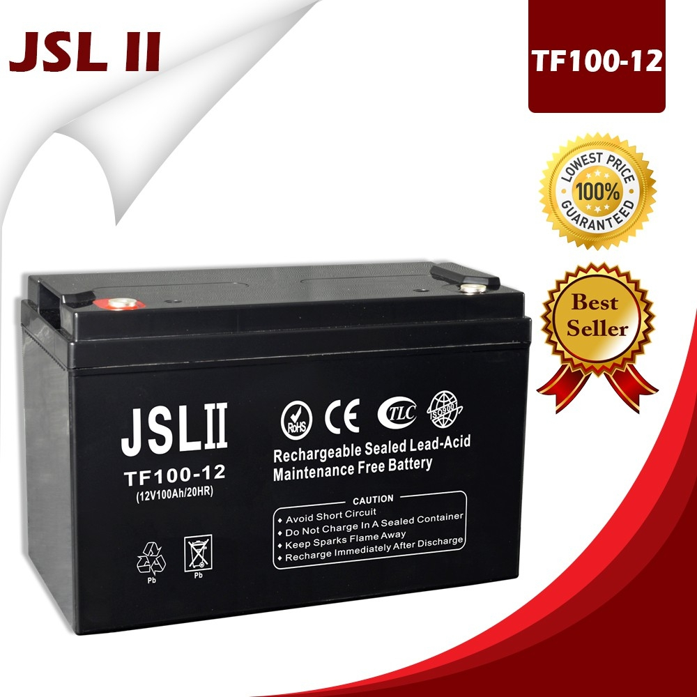 JSL II Brand 12V 100AH Sealed Lead-Acid Battery For Solar SET-UP COD ...