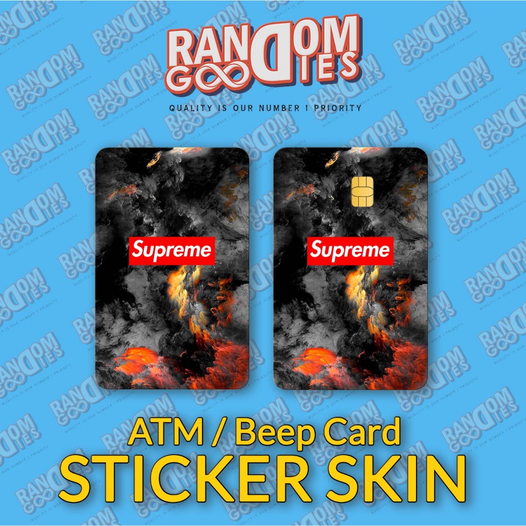 SUPREME Card Skin Sticker (for ATM CARD, BEEP CARD, LOYALTY CARD ...