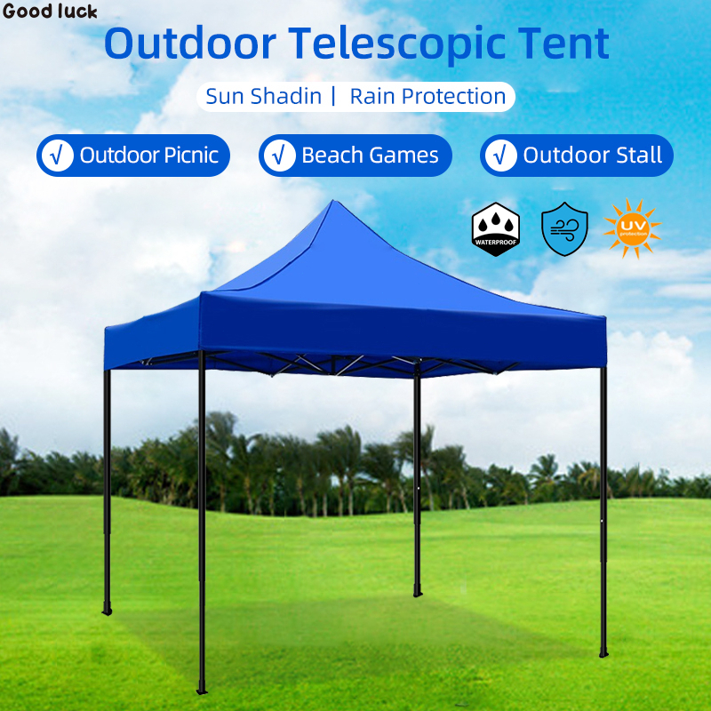 Camping Tent Retractable Outdoor Steel Column Tent 2x3m/2*3m/3x3m/3x4 ...