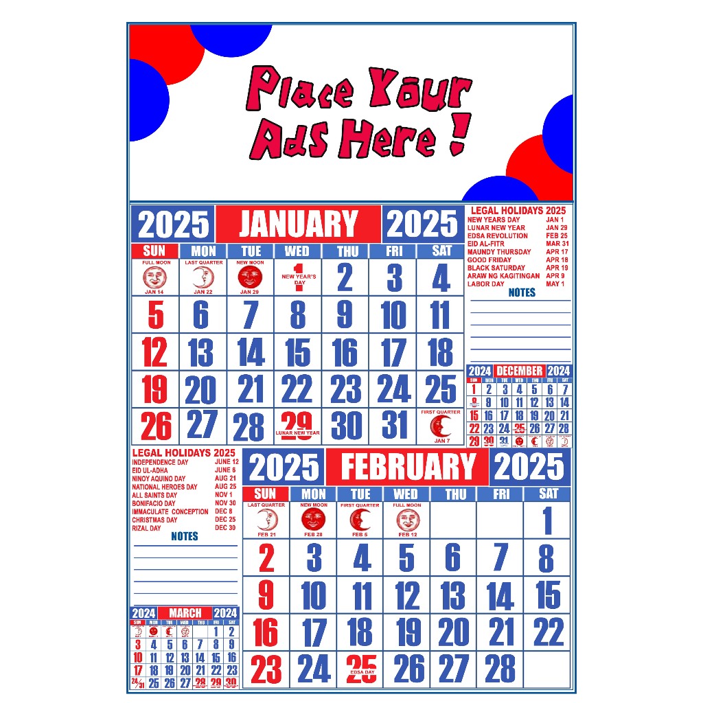 2025 calendar personalized (50pcs) (100pcs) (200pcs) | Shopee Philippines