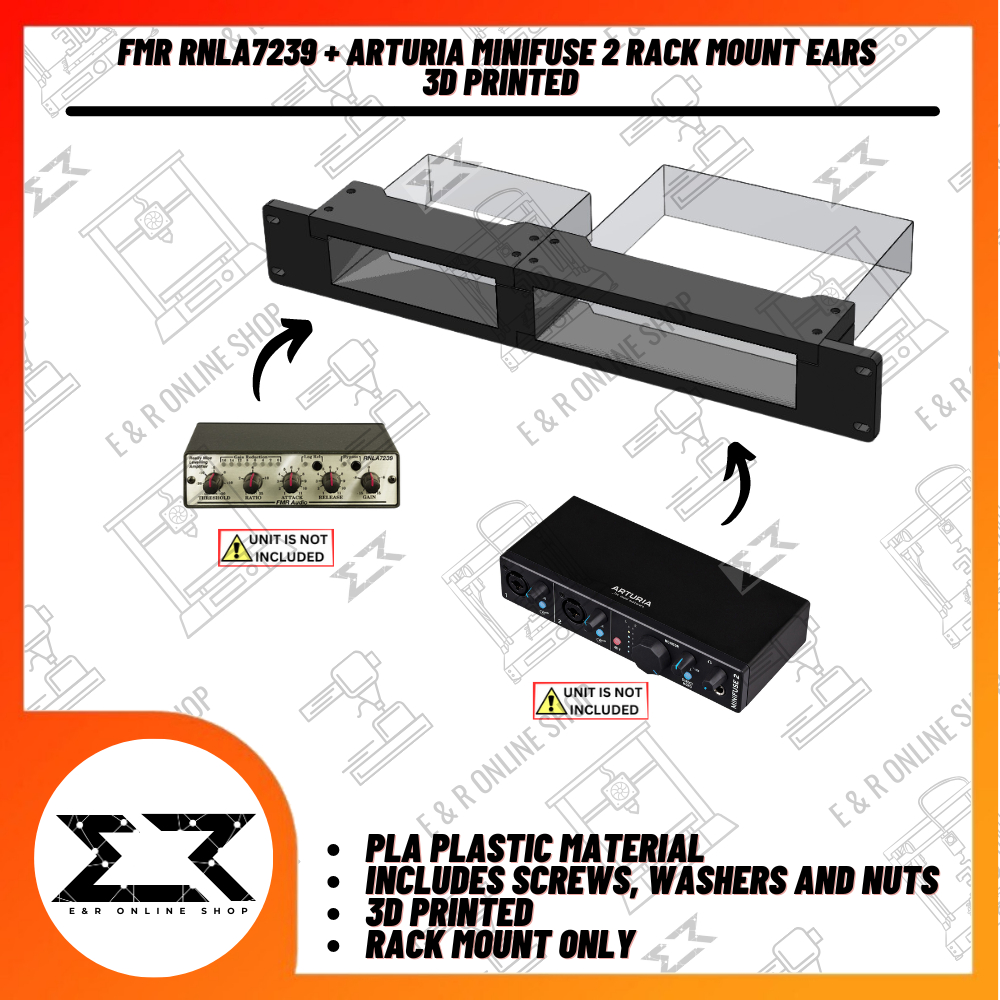 FMR RNLA7239 + ARTUR14 Minifuse 2 Rack Mount Ears 3D Printed | Shopee ...