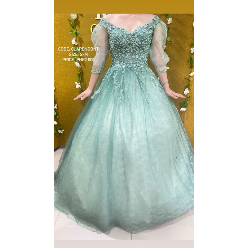 DEBUT GOWN (CODE: CLARENDONT) | Shopee Philippines