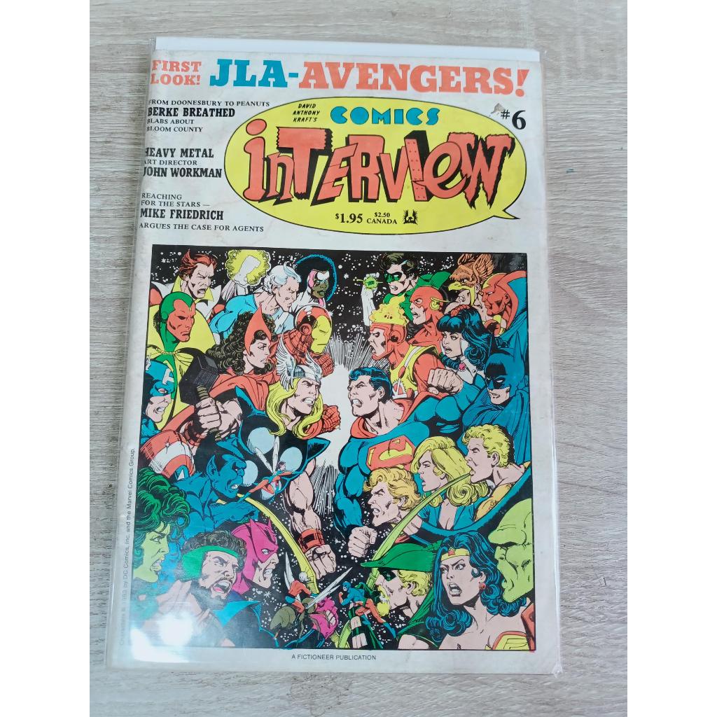 Comics Interview #6 (1983 comics magazine) - VG condition JLA-Avengers ...