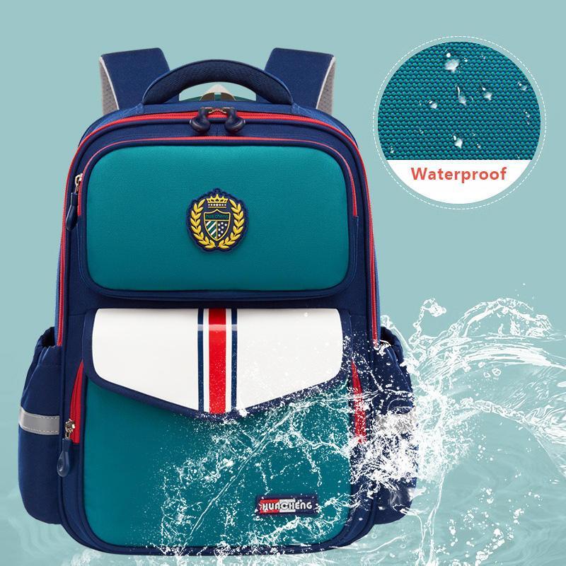 Spine Protective Kids School Bag Waterproof Backpack, Large Capacity  Ergonomic Design for Students