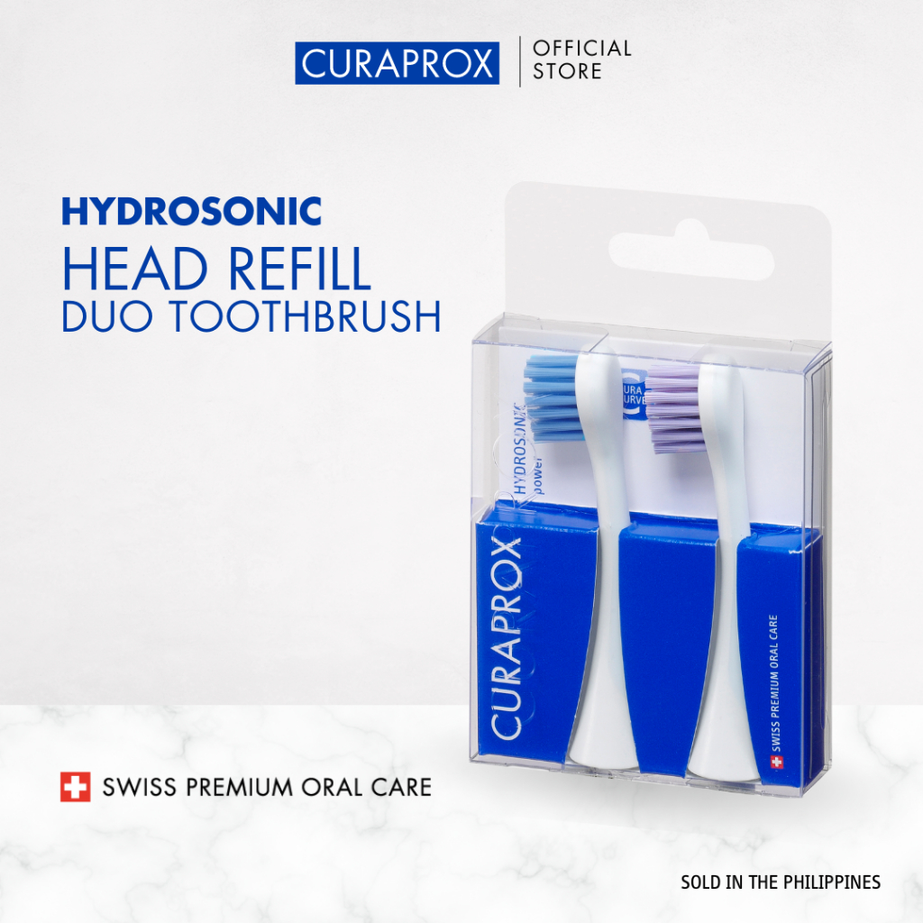 Curaprox Hydrosonic Pro Toothbrush Head Refill 2Pcs. Power Sensitive ...